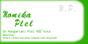 monika plel business card